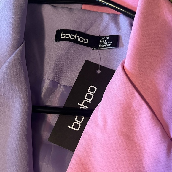 Purple and Pink Colorblock Jacket - US 8 Boohoo Brand New with Tags - Picture 3 of 4